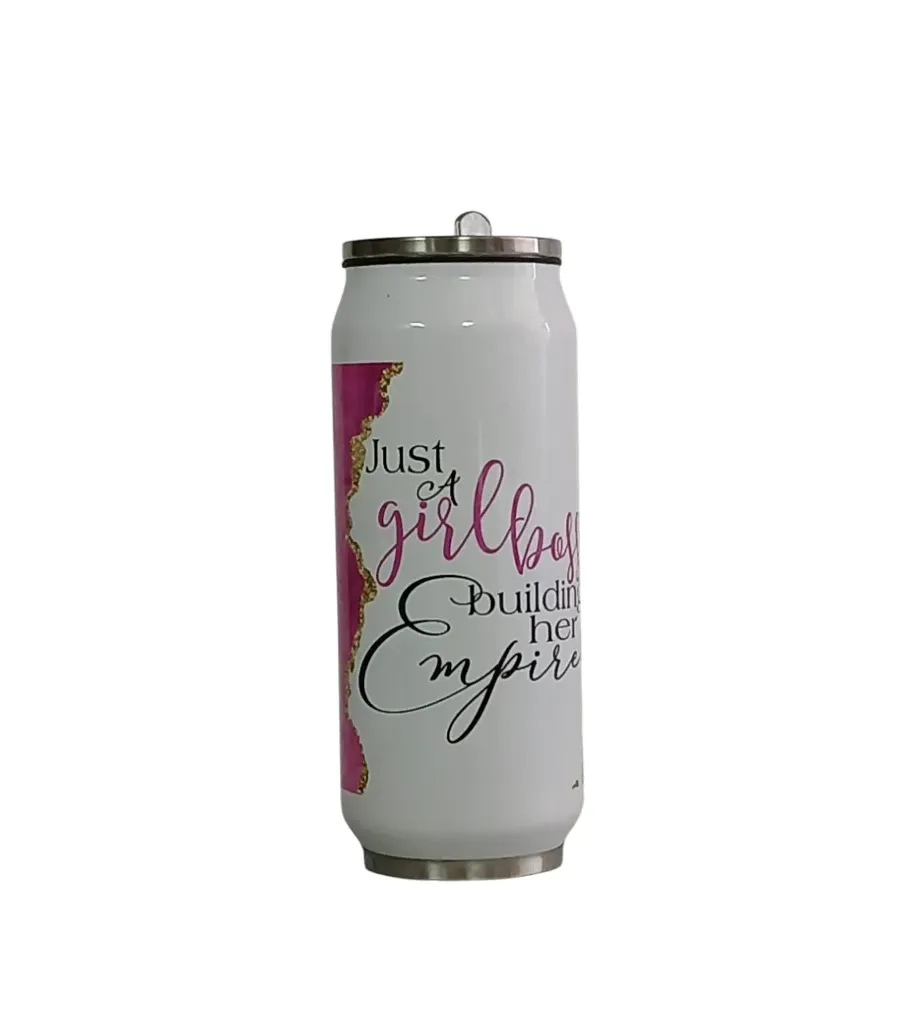 Just a Girl Boss Straw Flask 