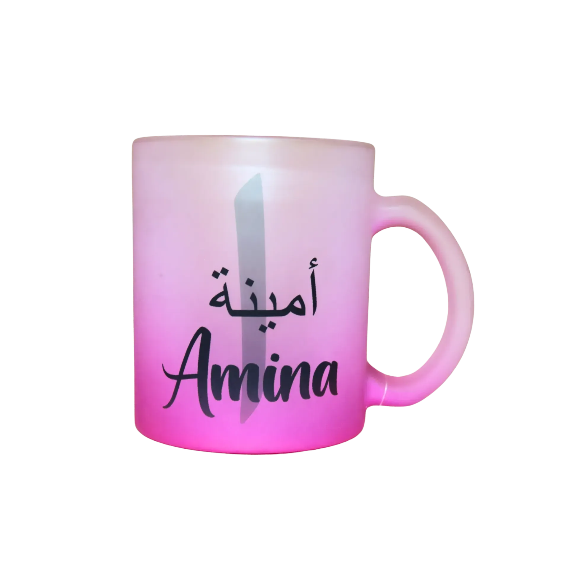 Pink Frosted Mug- Amina