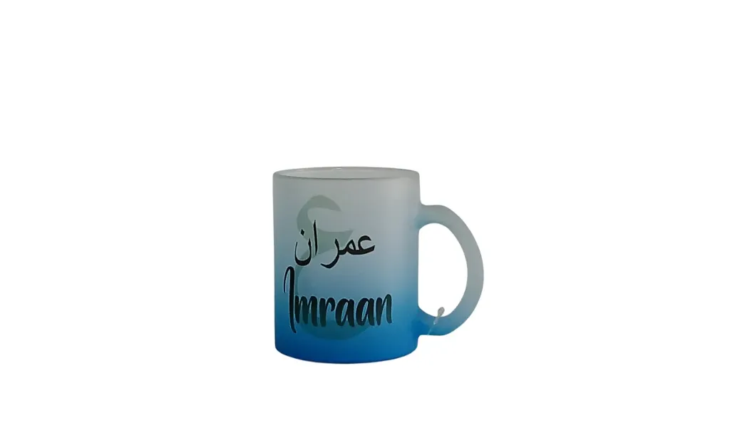 Blue Frosted Mug-Imraan 
