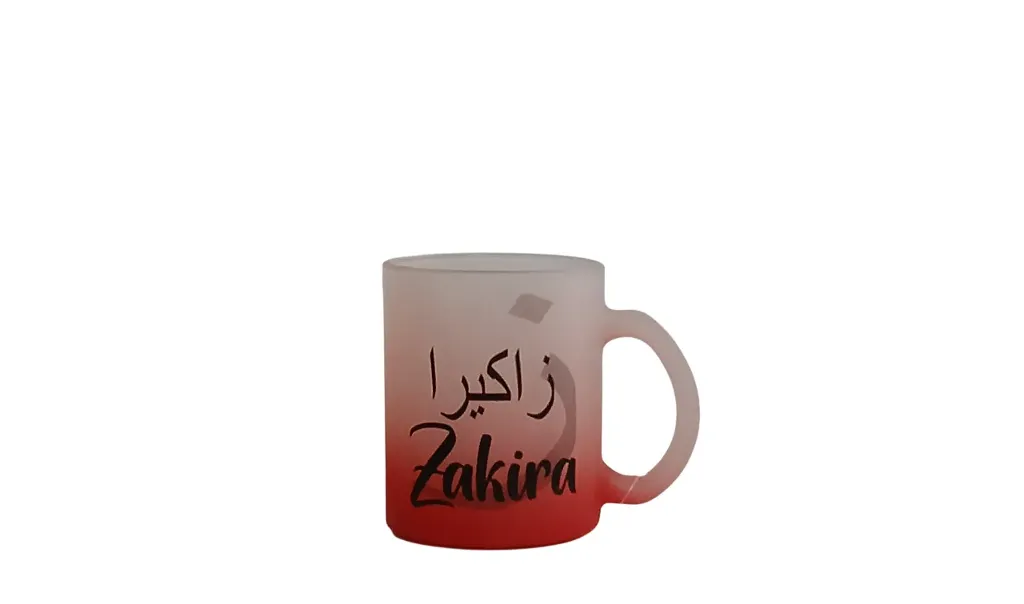 Red Frosted Mug- Zakira