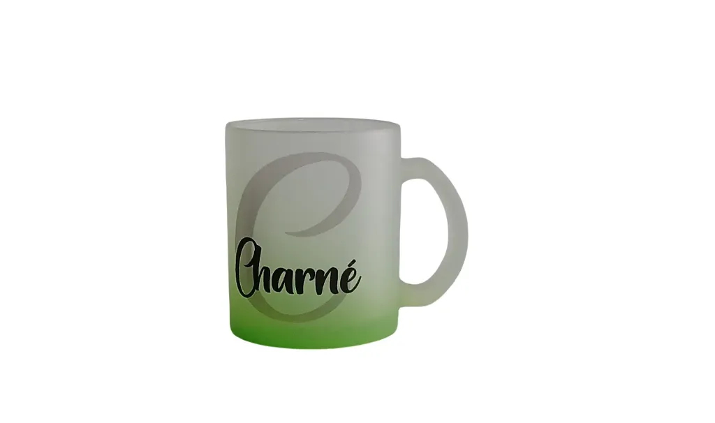 Green Frosted Mug- Charne