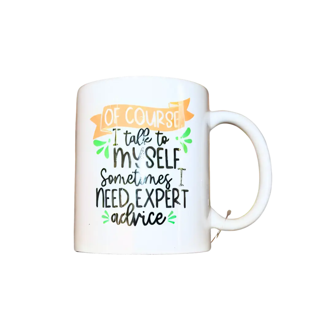 Mug-Of course I talk to myself 