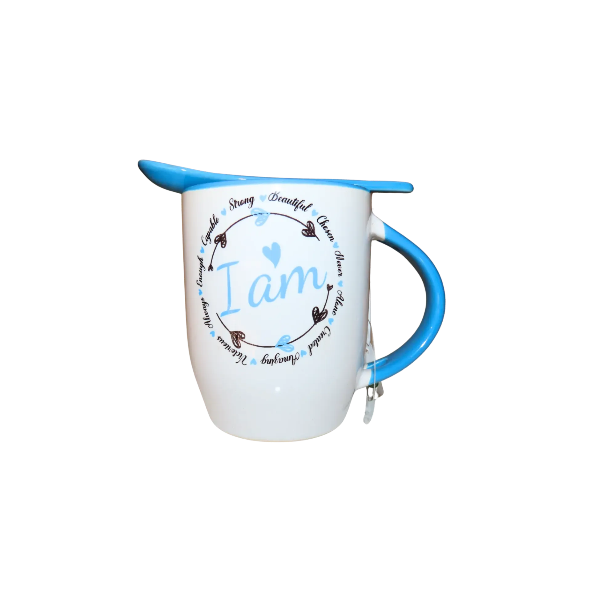 I am Affirmation Blue- Teaspoon Mug 