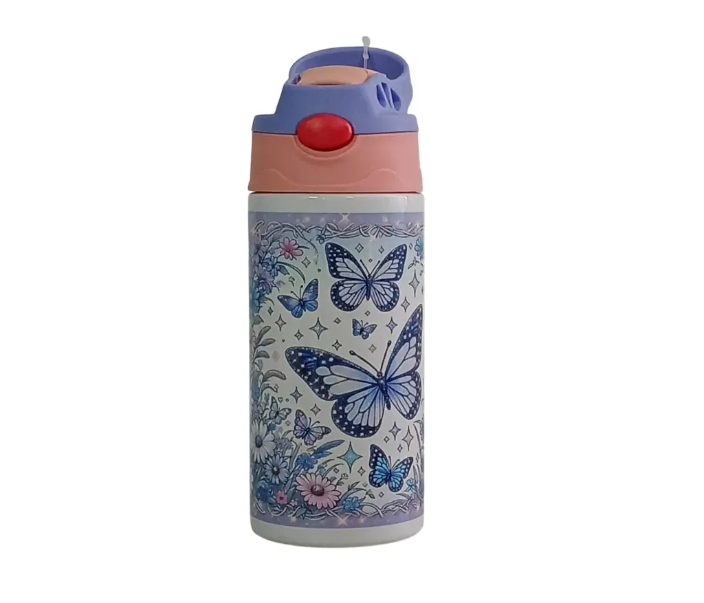 Flower Butterfly Flask 