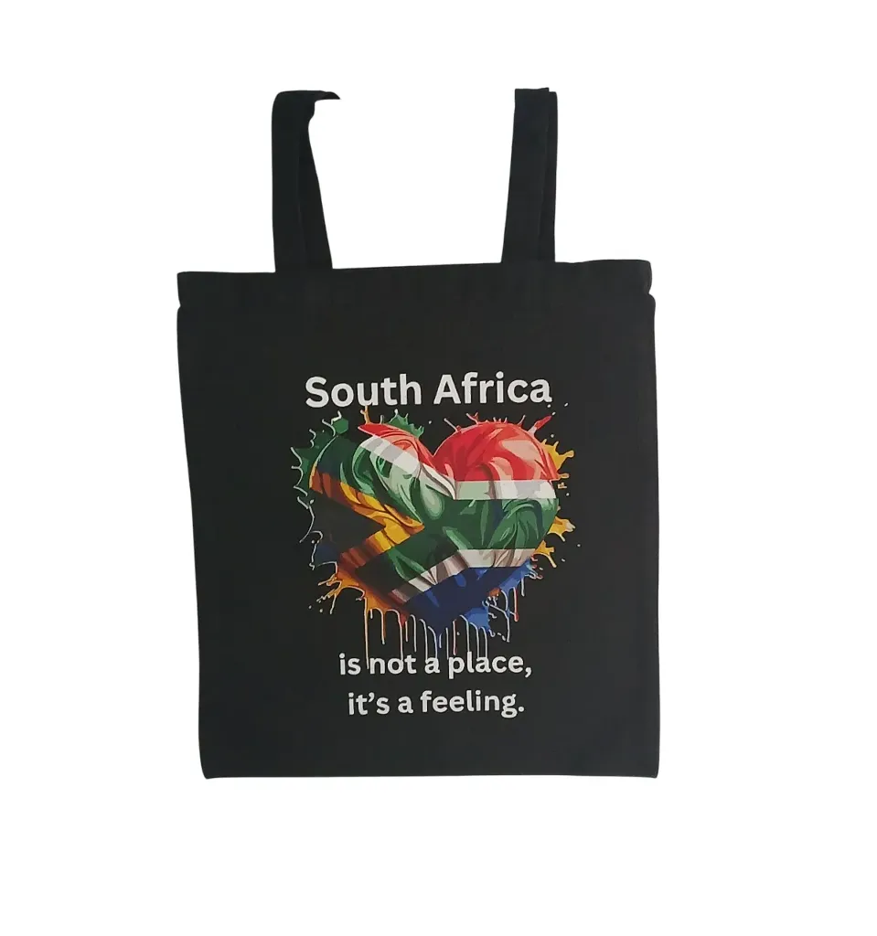 Tote Bag-South Africa is not a place it's a feeling - Black 
