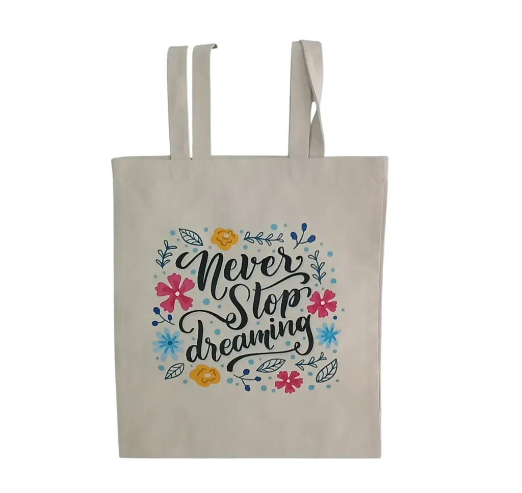 Tote Bag - Never Stop Dreaming - Cream
